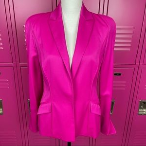Mugler Pink Single Breasted Cool Wool Jacket 4